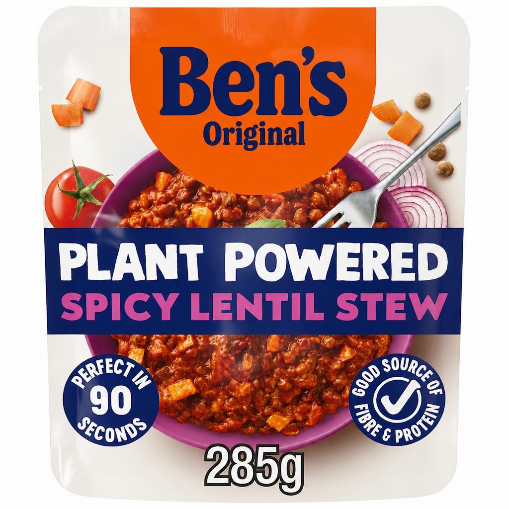 Bens Original Plant Powered Spicy Lentil Stew Vegan Ready Meal 285g
