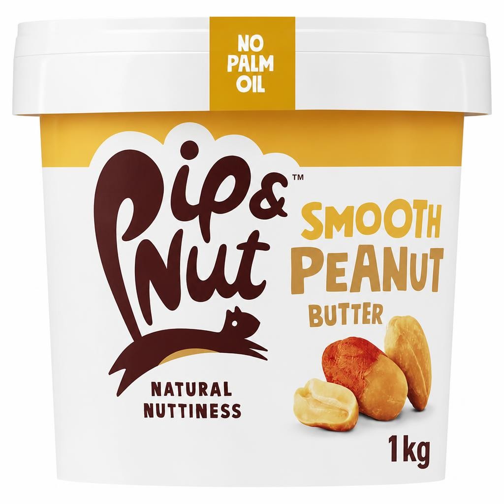 Pip & Nut Smooth Peanut Butter 1Kg