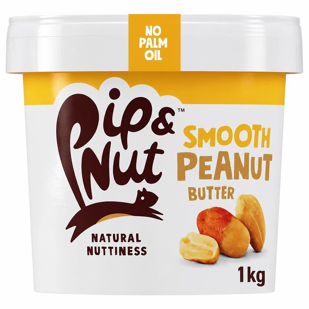 Pip & Nut Smooth Peanut Butter 1Kg