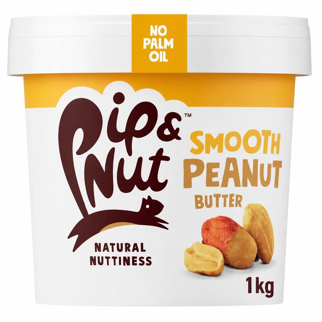 Pip & Nut Smooth Peanut Butter 1Kg