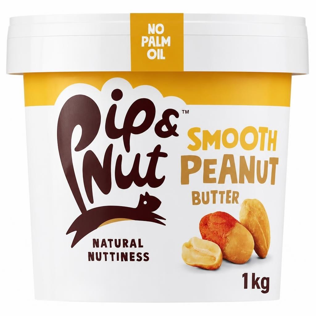Pip & Nut Smooth Peanut Butter 1Kg
