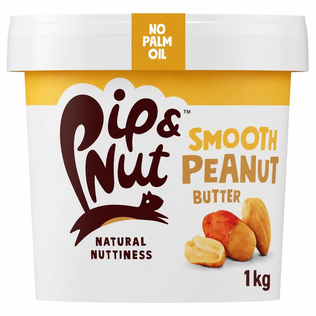 Pip & Nut Smooth Peanut Butter 1Kg