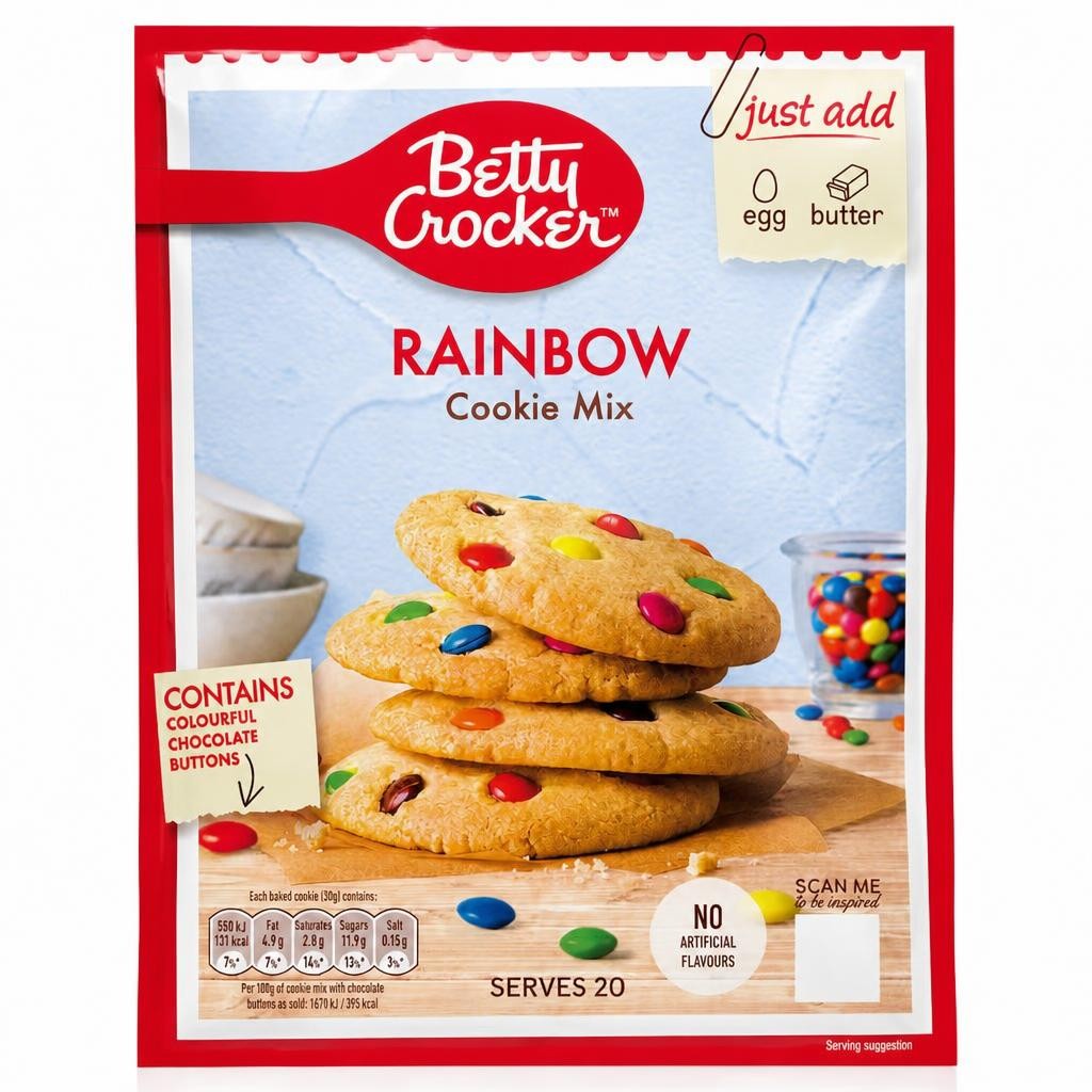 Betty Crocker Rainbow Cookie Mix 495g