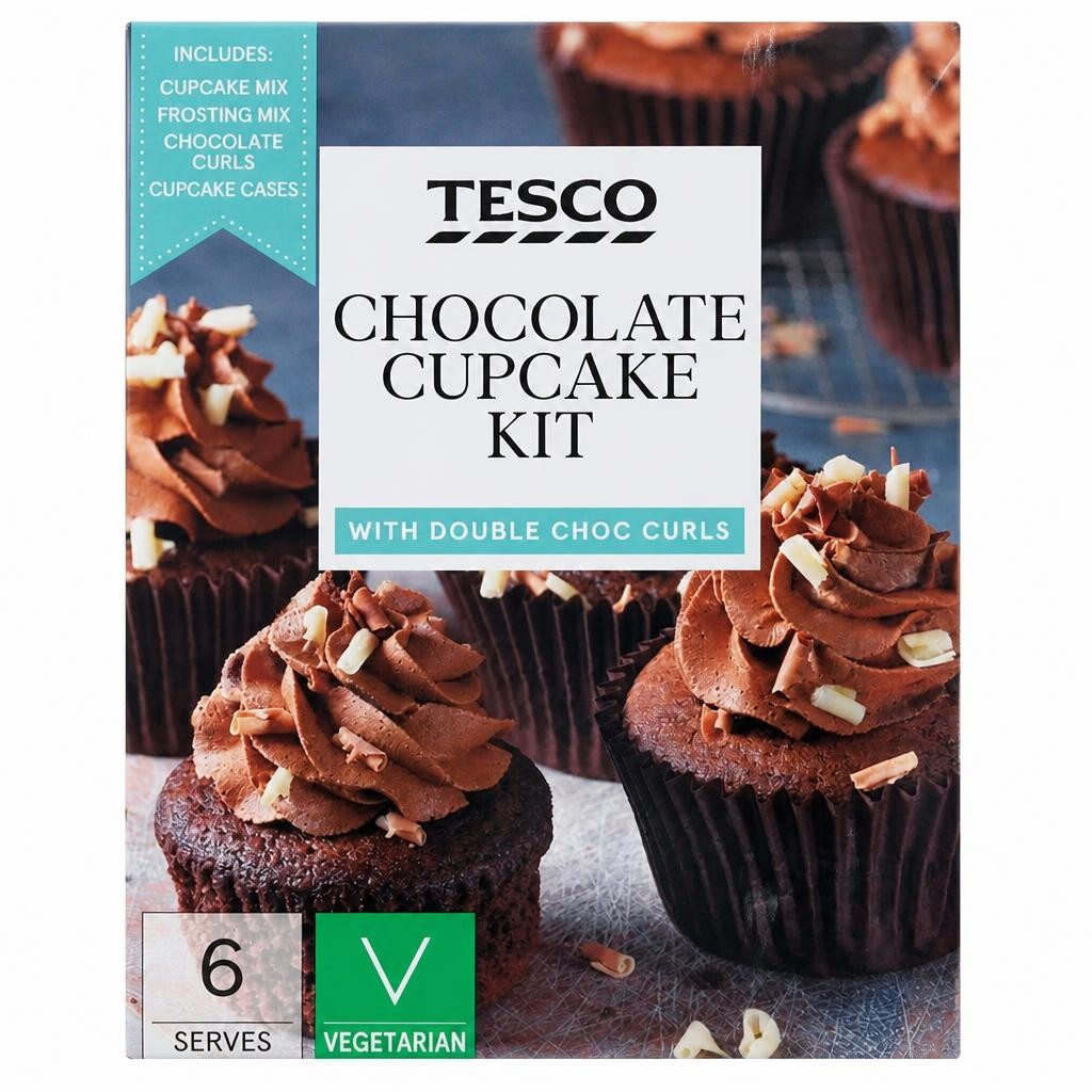 Tesco Chocolate Cupcake Kit 315G