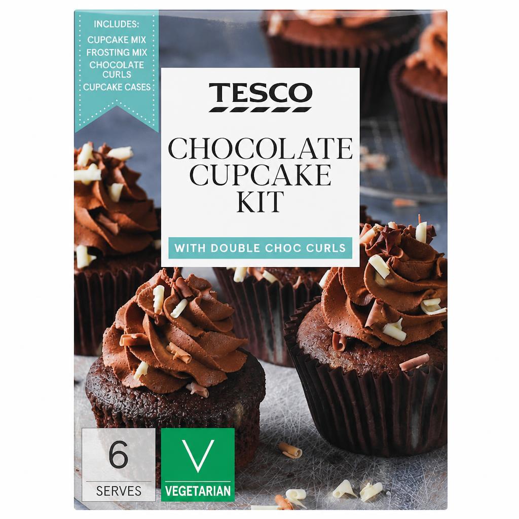 Tesco Chocolate Cupcake Kit 315G
