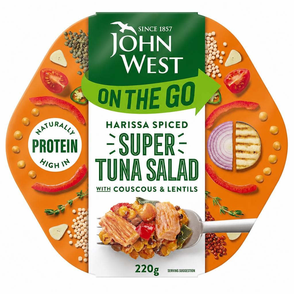 John West On The Go Harissa Spiced Super Tuna Salad 220g