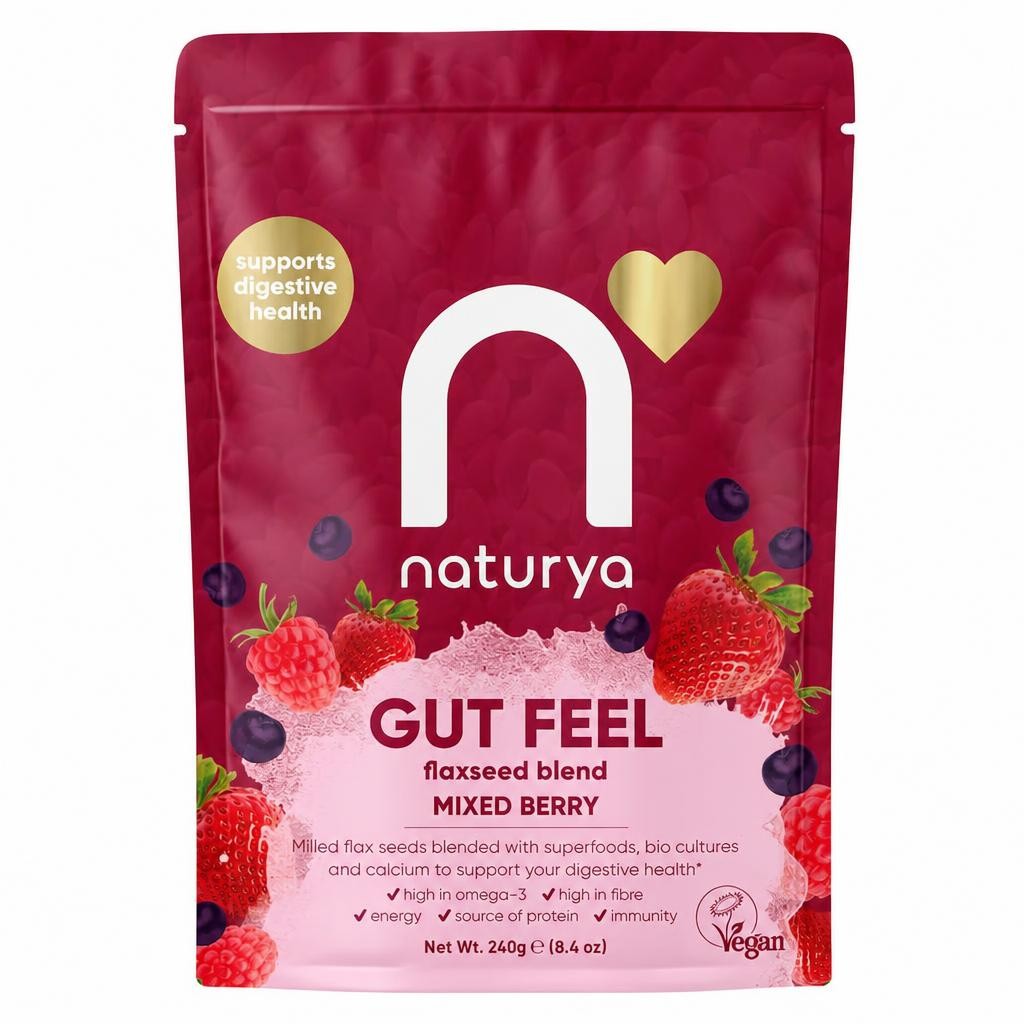 Naturya Gut Feel Flaxseed Blend - Mixed Berry 240g