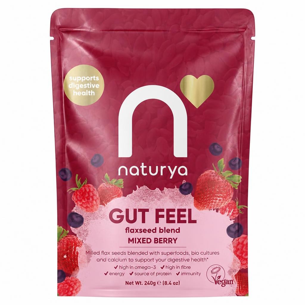 Naturya Gut Feel Flaxseed Blend - Mixed Berry 240g