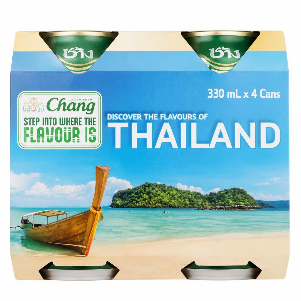 Chang Classic Beer 5% 4 X 330Ml