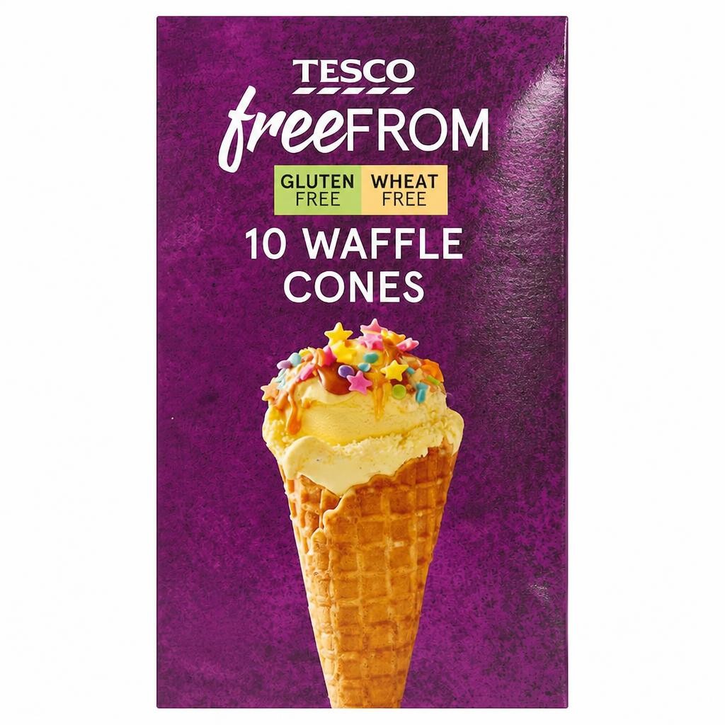 Tesco Free From 10 Waffle Cones