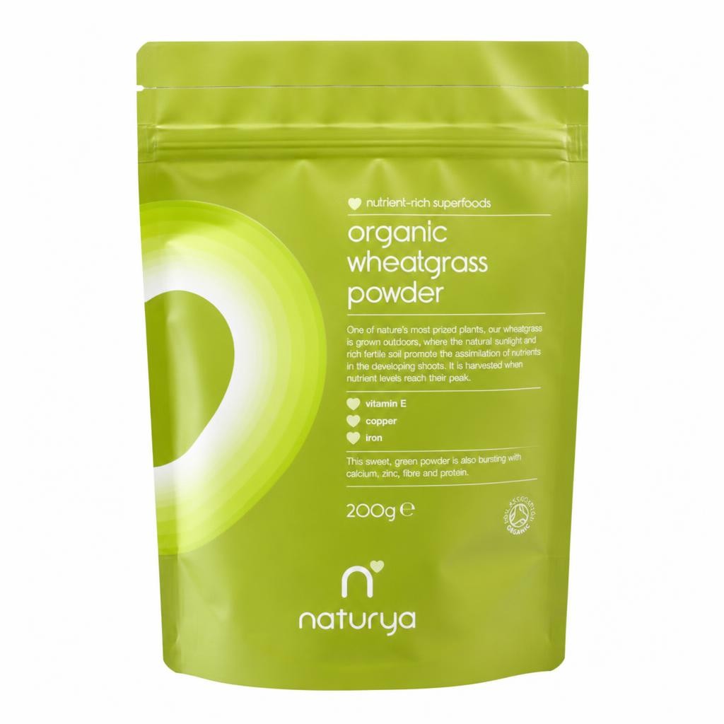 Organic Wheatgrass Powder 200g (Naturya)