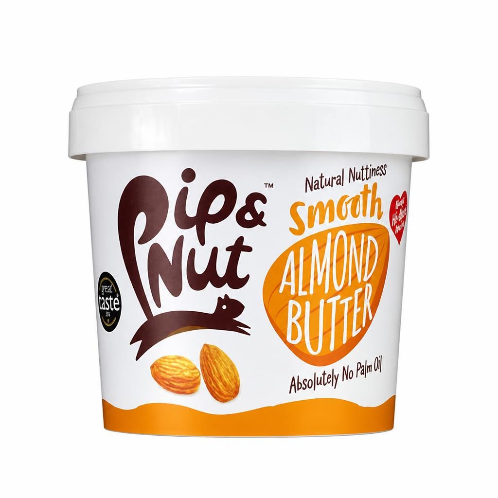 Smooth Almond Butter 1kg (Pip & Nut)