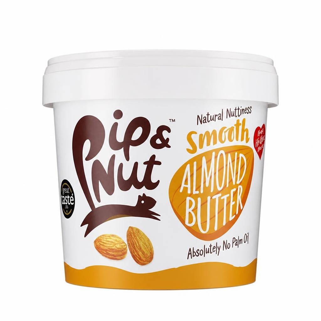 Smooth Almond Butter 1kg (Pip & Nut)