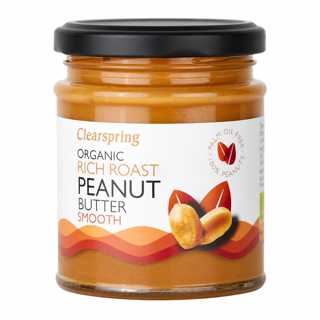Organic Rich Roast Smooth Peanut Butter 170g (Clearspring)
