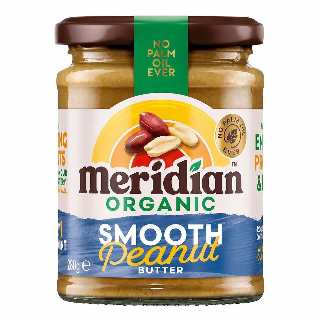 Organic Smooth Peanut Butter 280g (Meridian)
