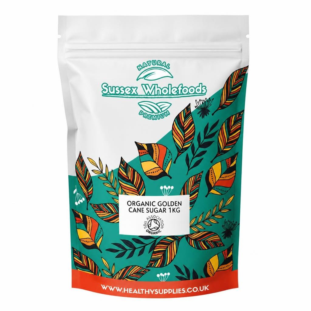 Organic Golden Cane Sugar 1kg (Sussex Wholefoods) | Multi
