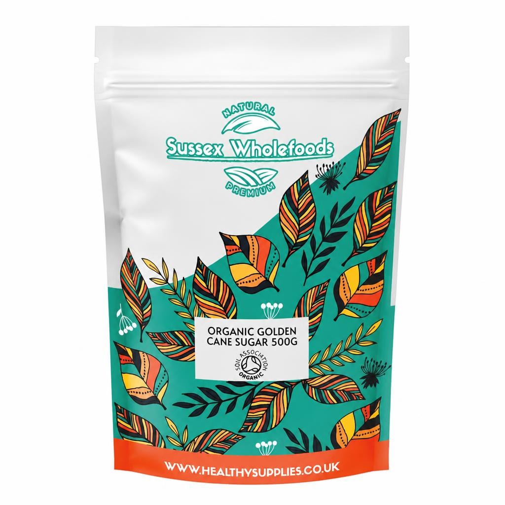 Organic Golden Cane Sugar 500g (Sussex Wholefoods) | Multi