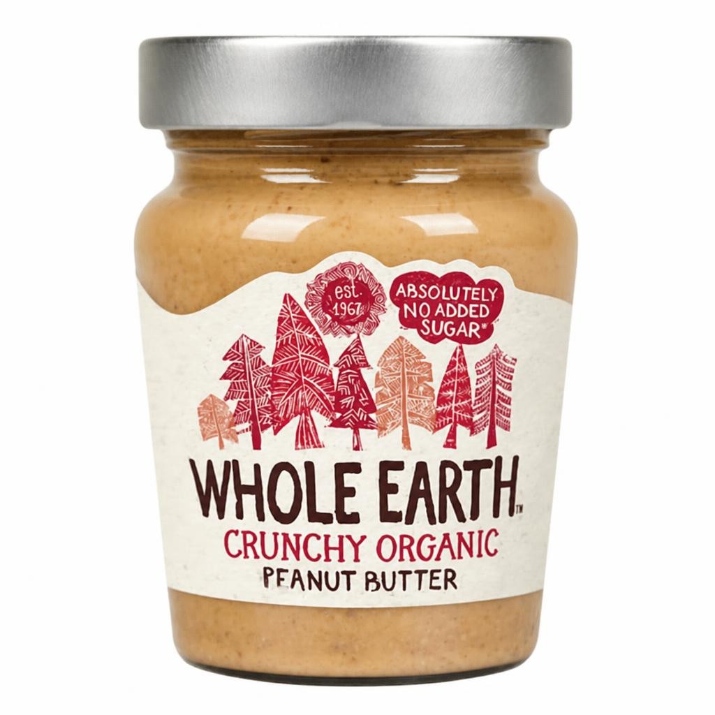 Organic Crunchy Peanut Butter 227g (Whole Earth)