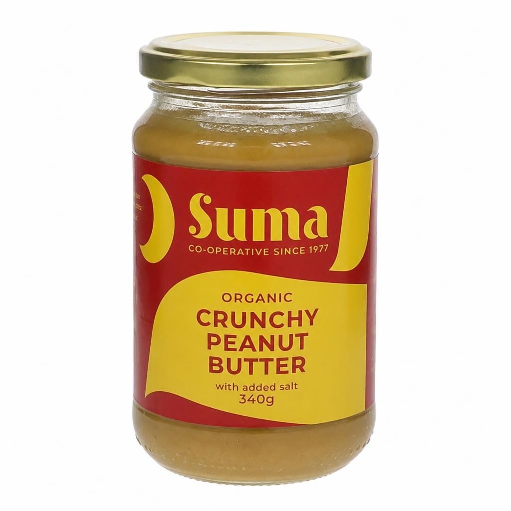 Organic Crunchy Peanut Butter with Salt 340g (Suma)