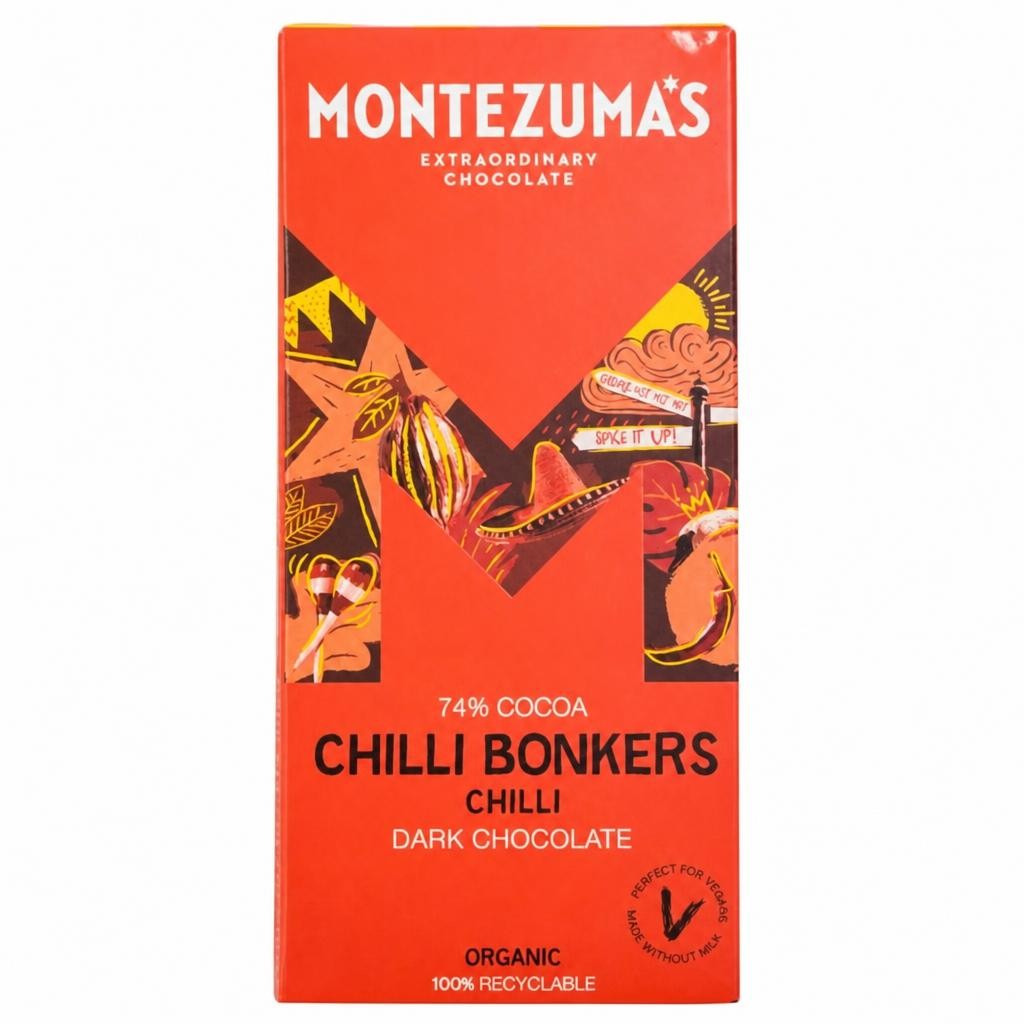 Organic Dark Chocolate Chilli 90g (Montezuma's)