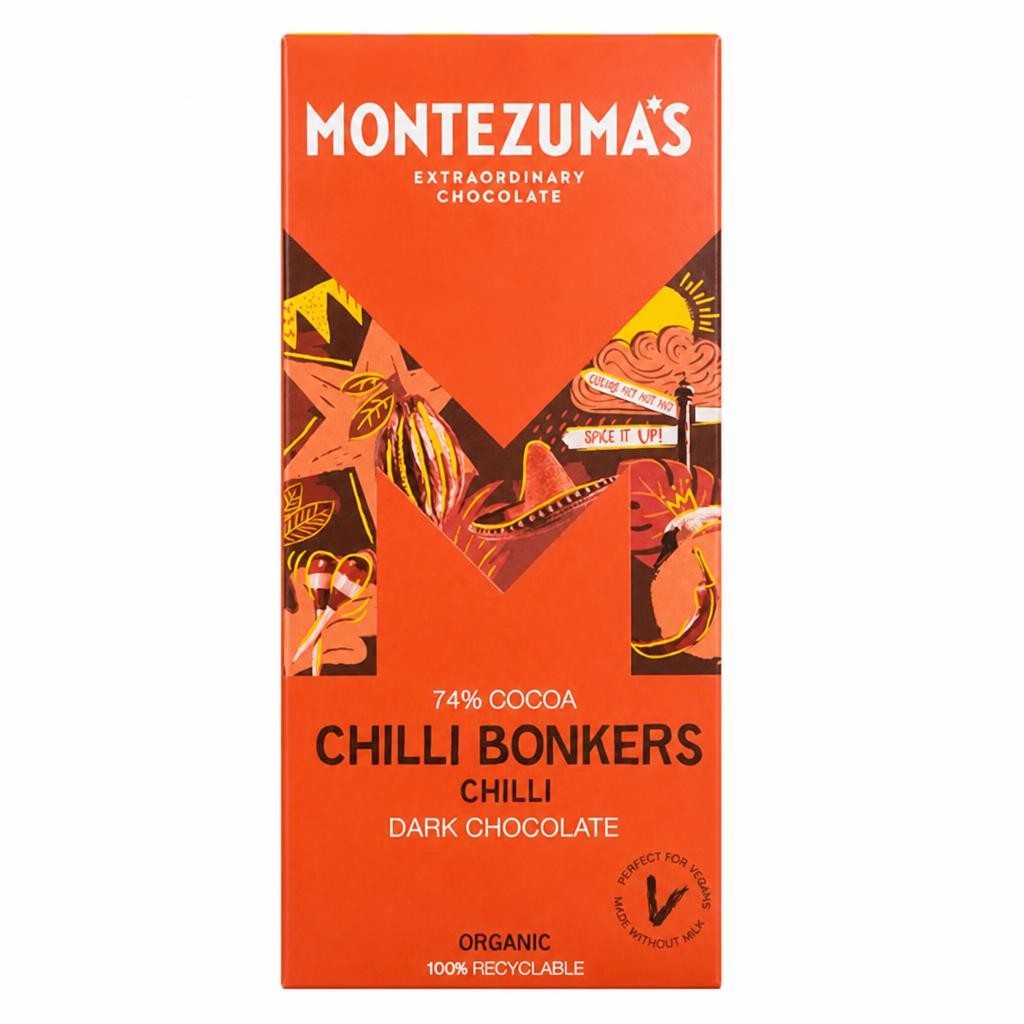 Organic Dark Chocolate Chilli 90g (Montezuma's)