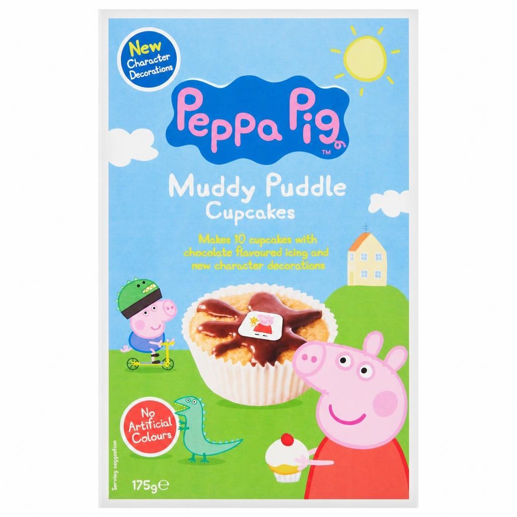 Peppa Pig Muddy Puddle Cupcake Mix 175G