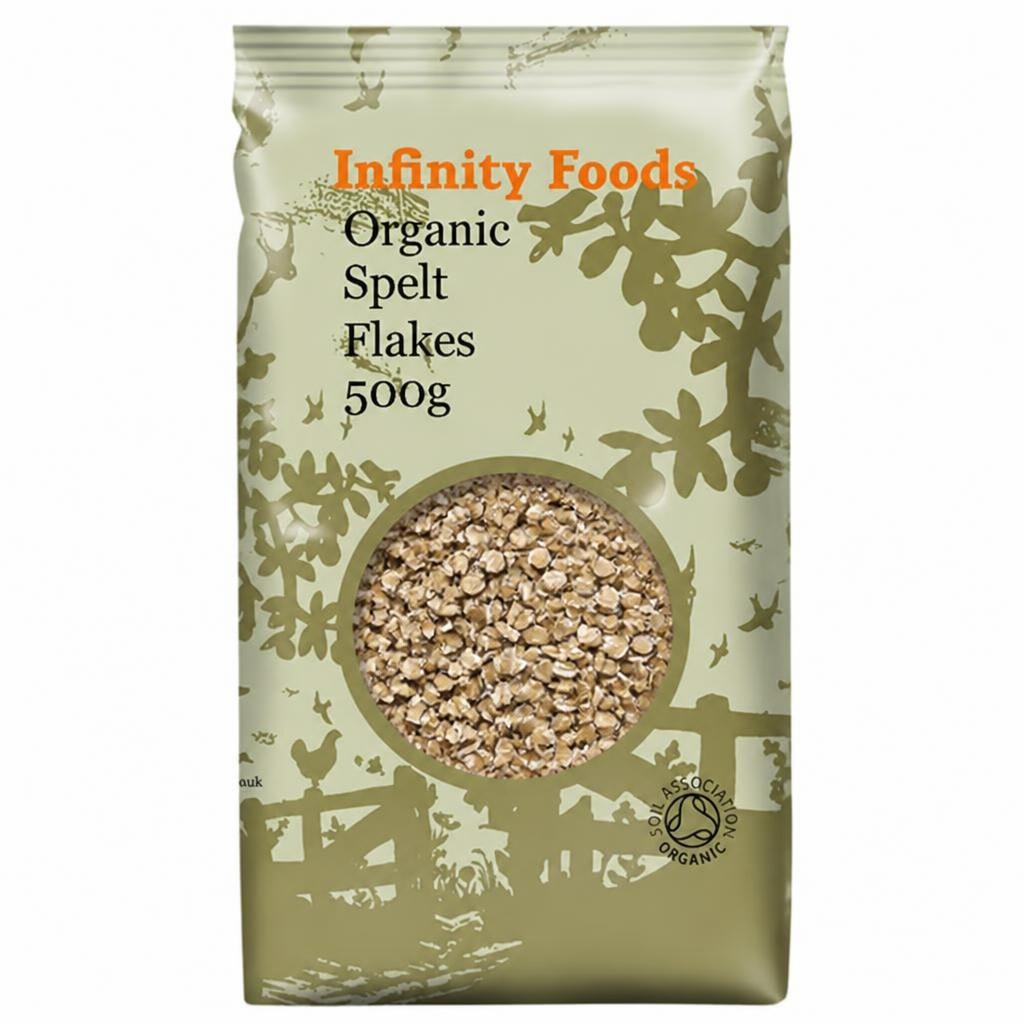 Wholegrain Spelt Flakes, Organic 500g (Infinity Foods) | Multi