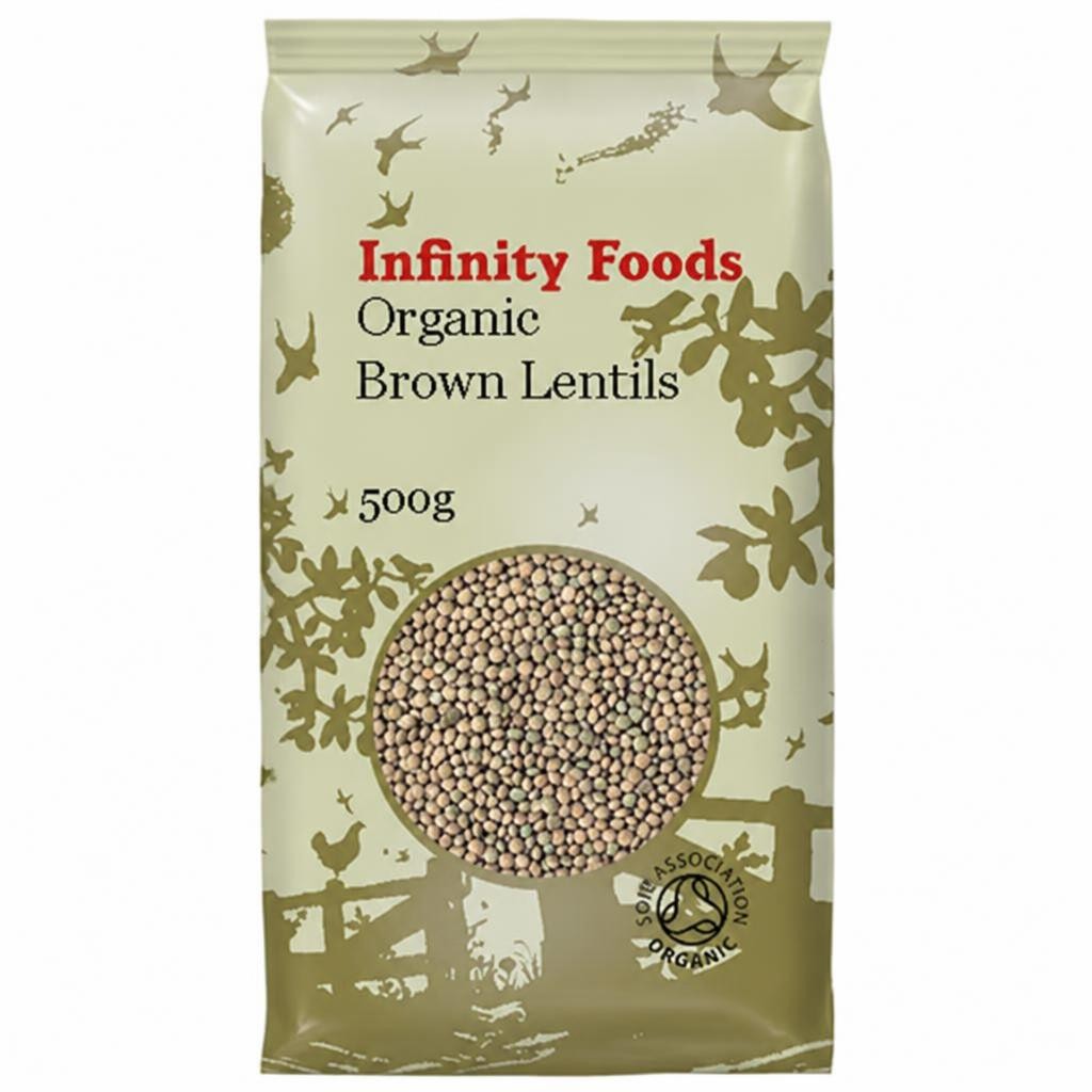 Organic Brown Lentils 500g (Infinity Foods) | Multi
