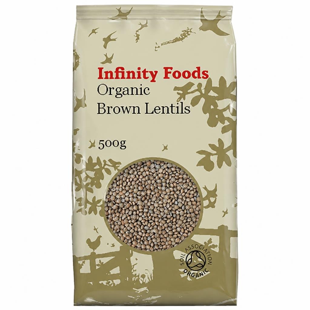 Organic Brown Lentils 500g (Infinity Foods) | Multi