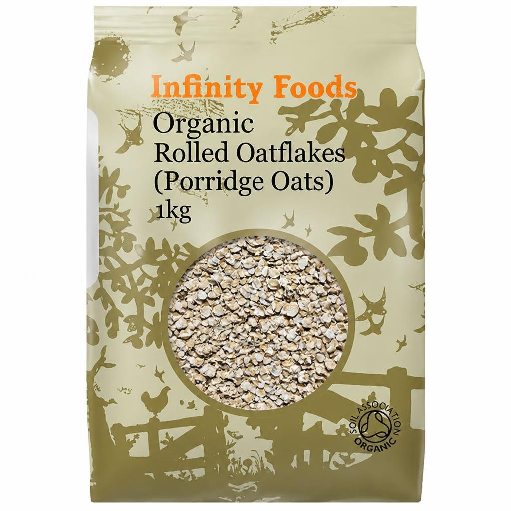 Rolled Oatflakes, Organic 1kg (Infinity Foods) | Multi