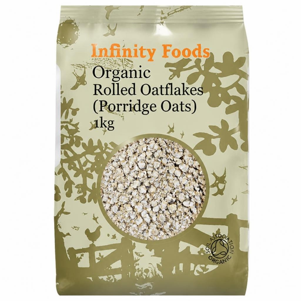Rolled Oatflakes, Organic 1kg (Infinity Foods) | Multi