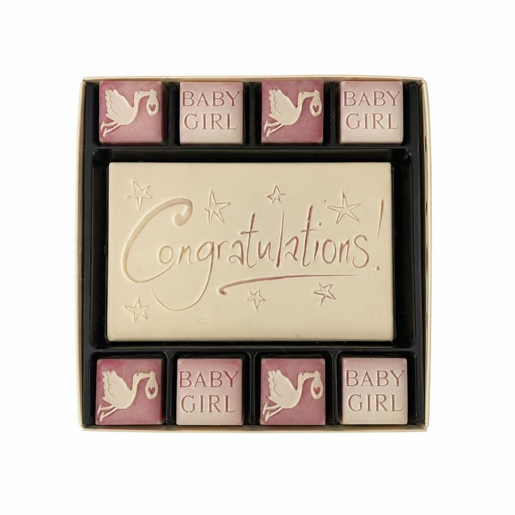 Chocolate Congratulations Baby Girl Gift