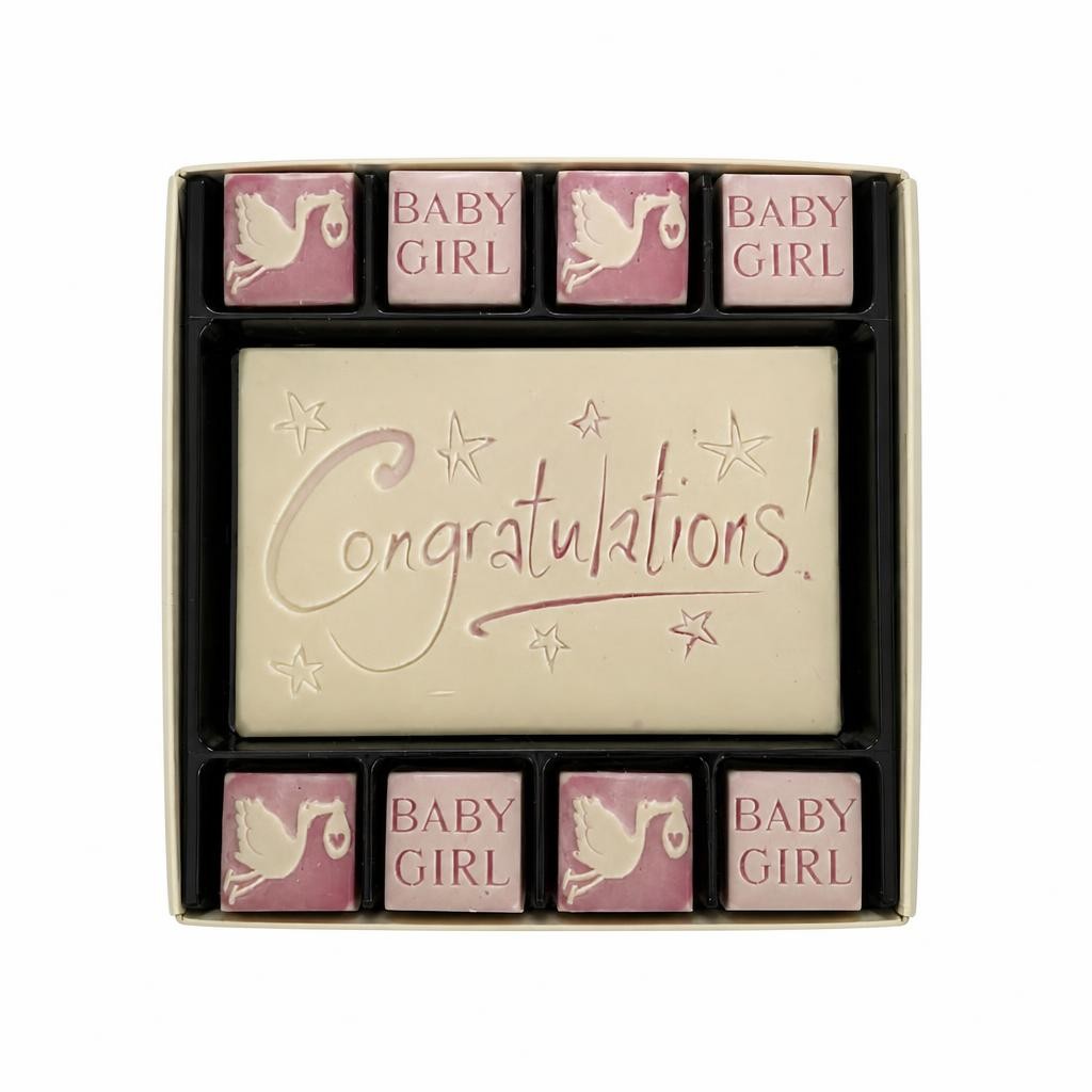 Chocolate Congratulations Baby Girl Gift
