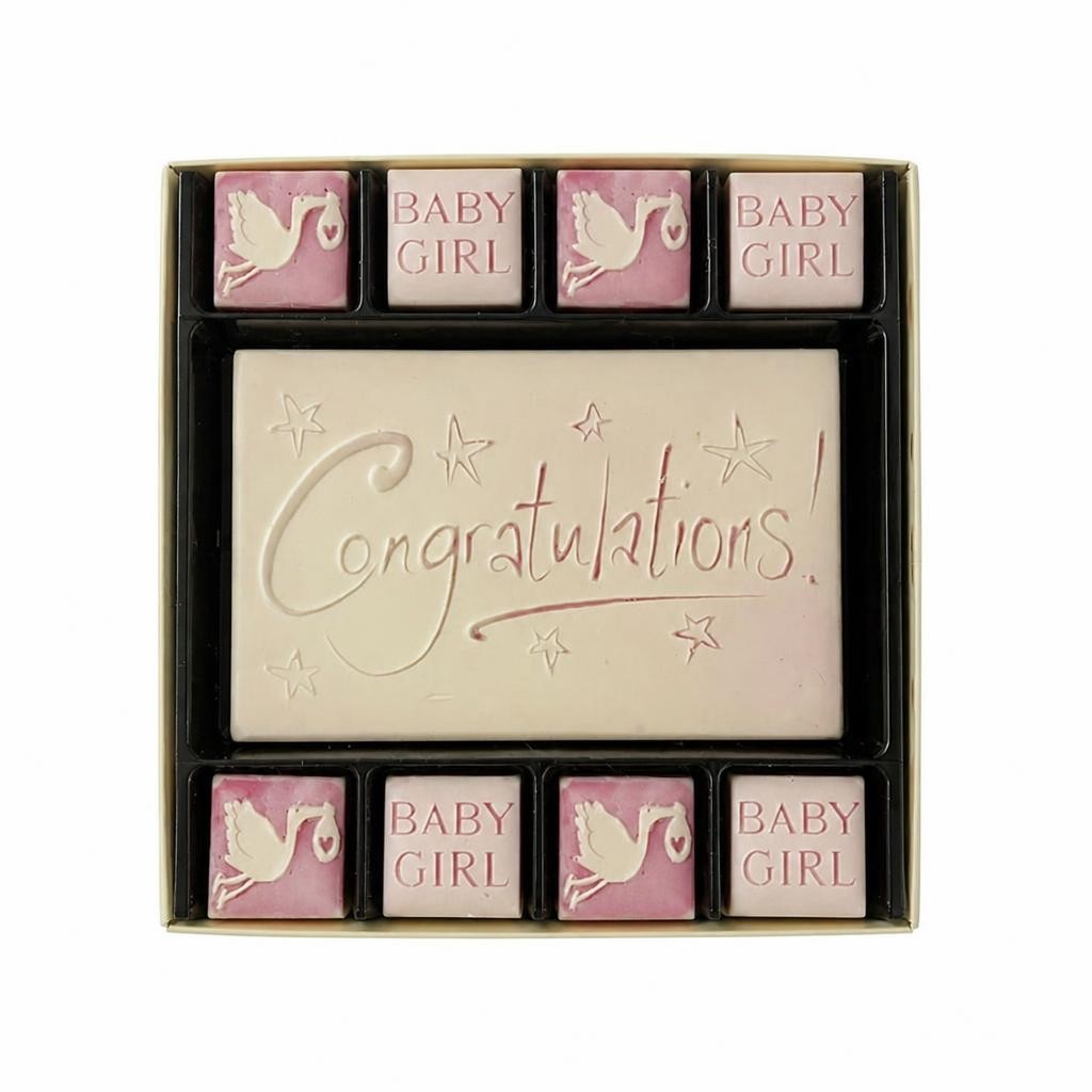 Chocolate Congratulations Baby Girl Gift