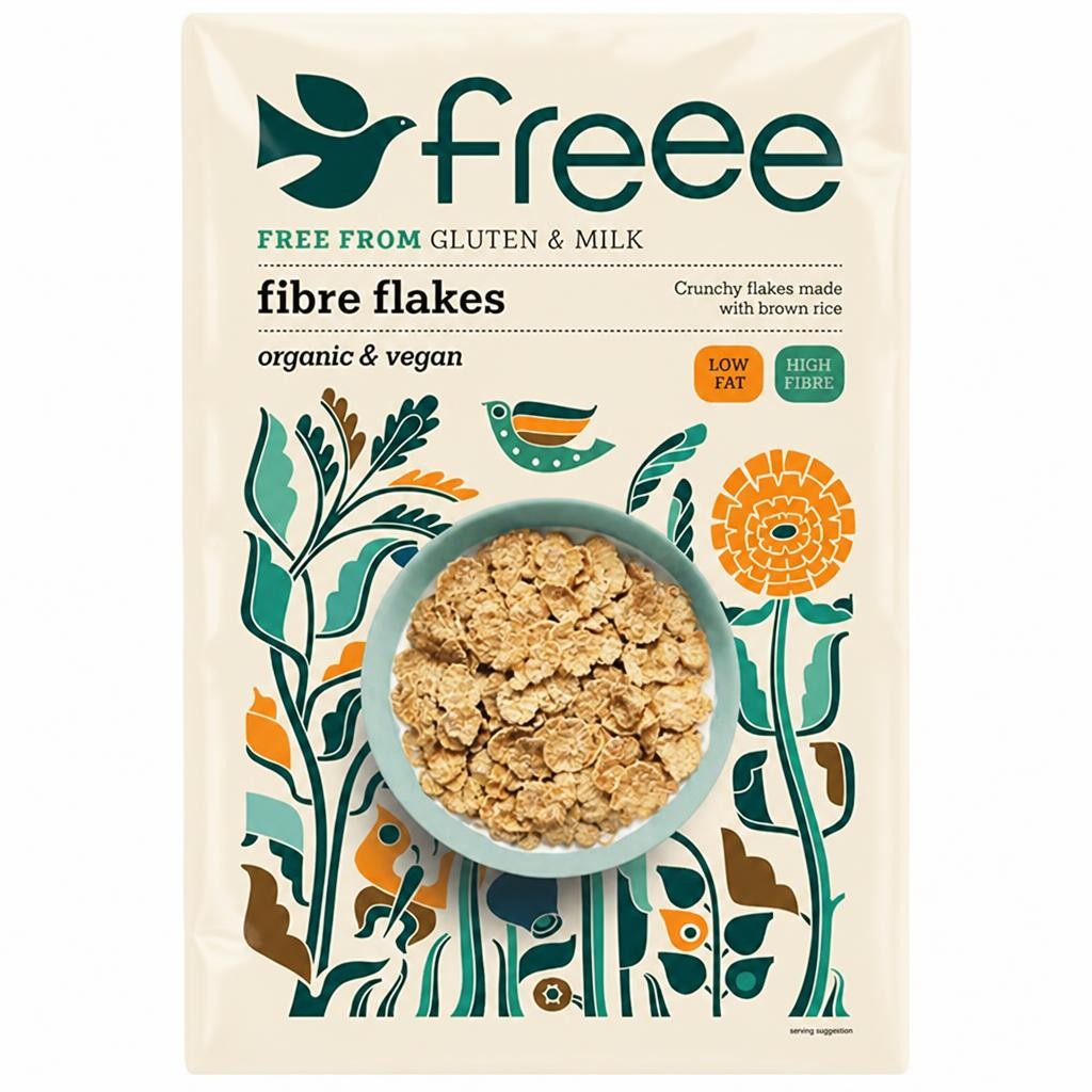 Organic Gluten Free Fibre Flakes 375g (Freee by Doves Farm) | Multi