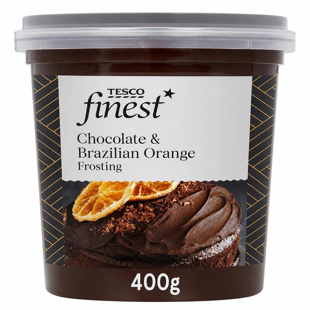 Tesco Finest Chocolate & Brazilian Orange Frosting 400G