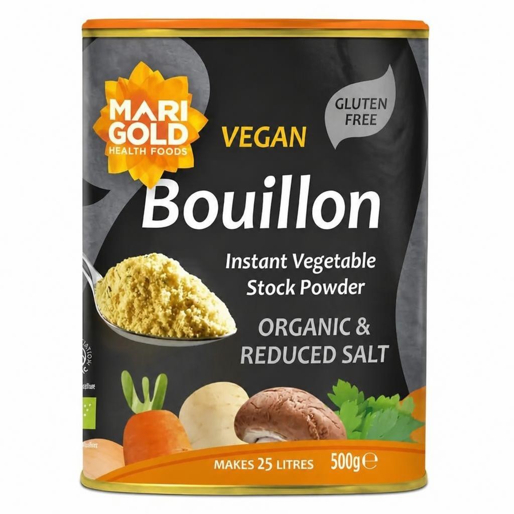 Organic Vegetable Bouillon Powder Less Salt 500g (Marigold)