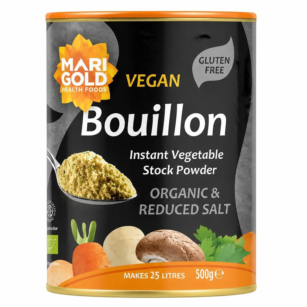 Organic Vegetable Bouillon Powder Less Salt 500g (Marigold)