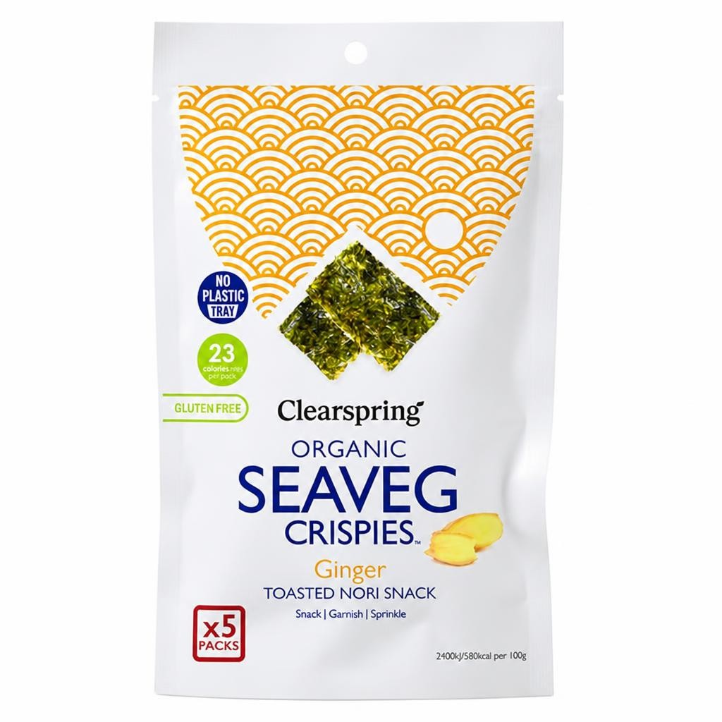 Organic Ginger SeaVeg Crispies Multipack 20g (Clearspring)