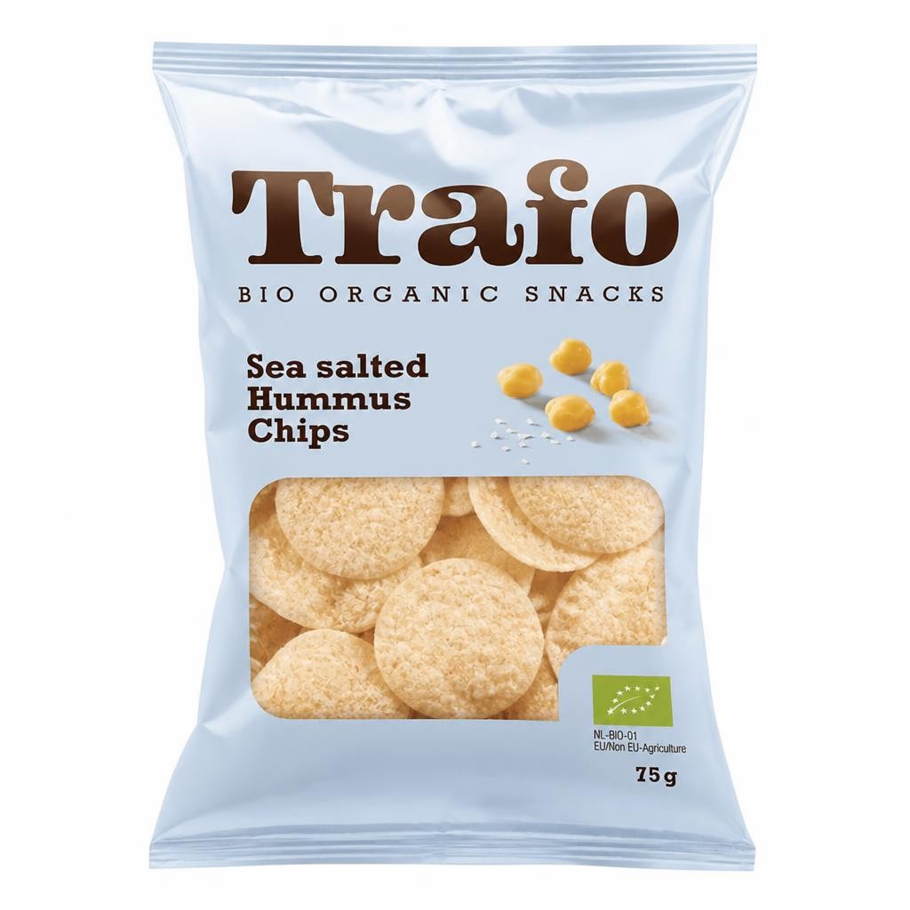 Organic Sea Salt Hummus Chips 75g (Trafo)