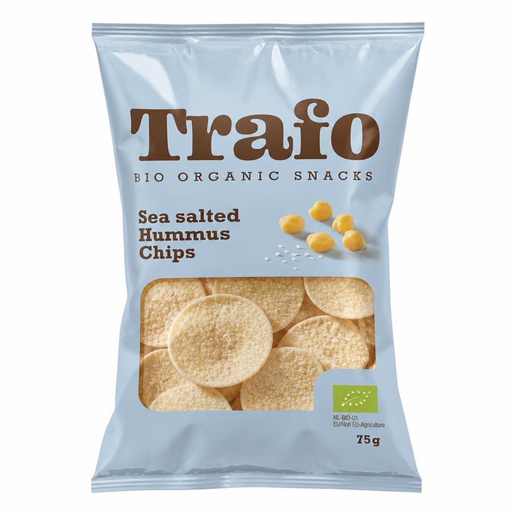 Organic Sea Salt Hummus Chips 75g (Trafo)