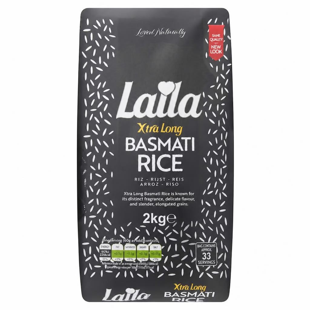 Laila Xtra Long Basmati Rice 2Kg