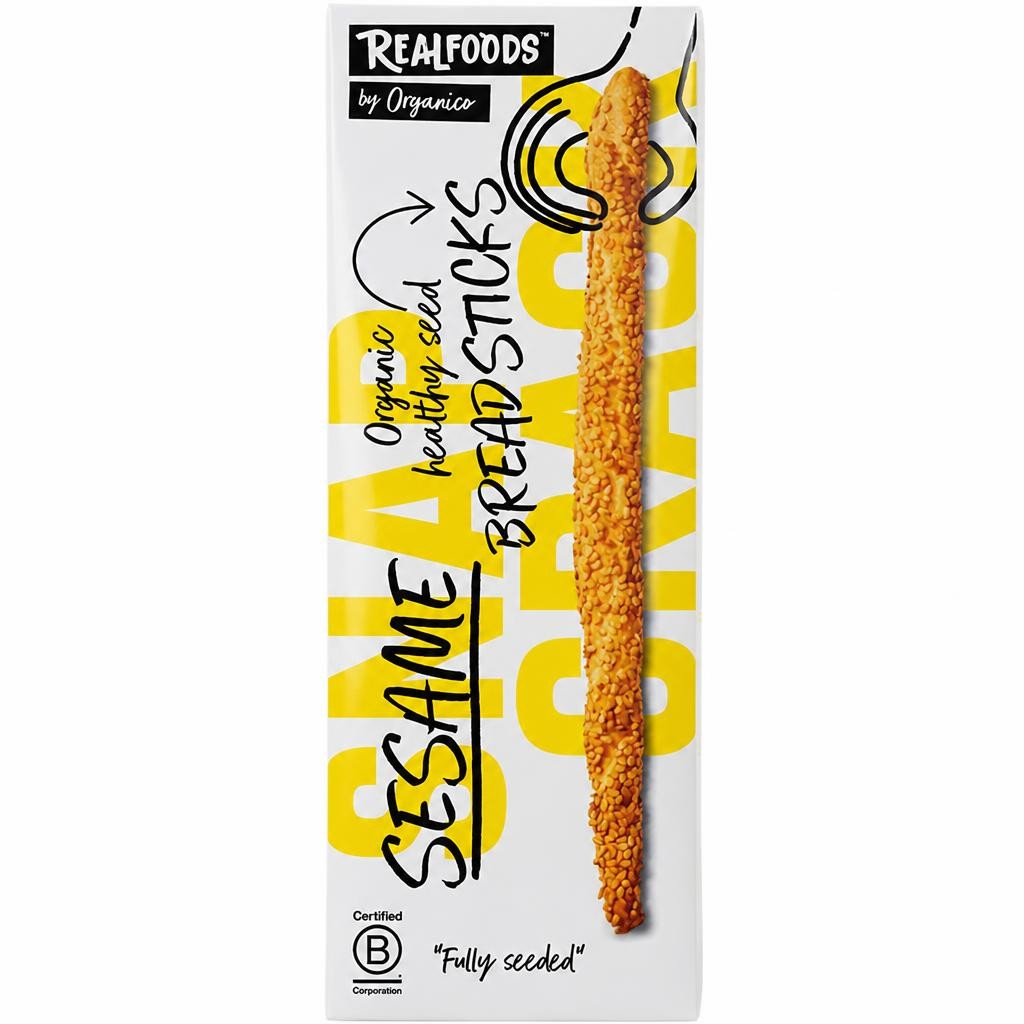 Organic Sesame Breadsticks 120g (Organico)