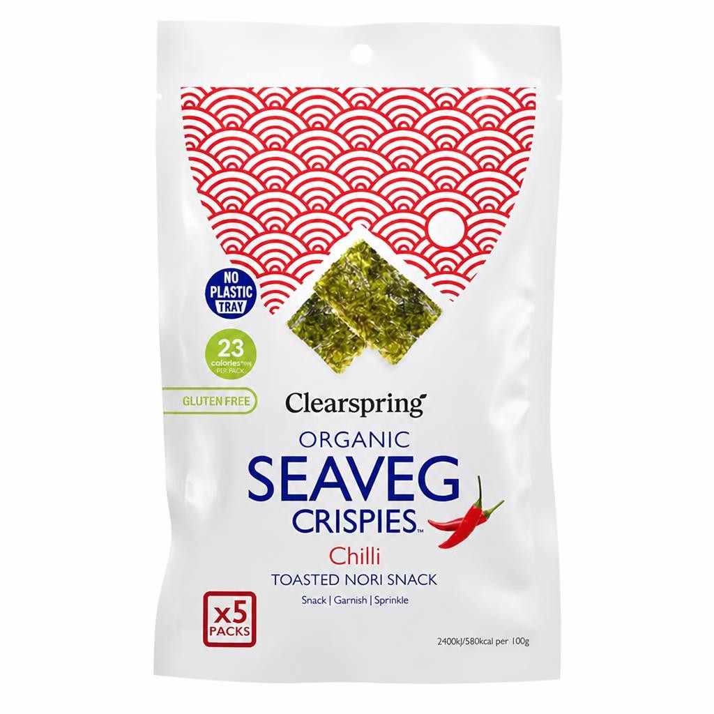 Organic Chilli SeaVeg Crispies Multipack 20g (Clearspring)
