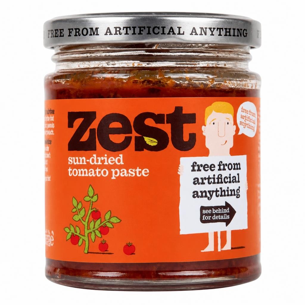 Sun Dried Tomato Paste, Organic 170g (Zest)
