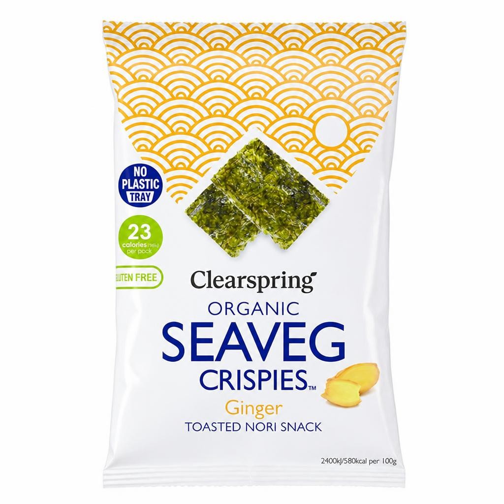 Organic Ginger SeaVeg Crispies 4g (Clearspring)