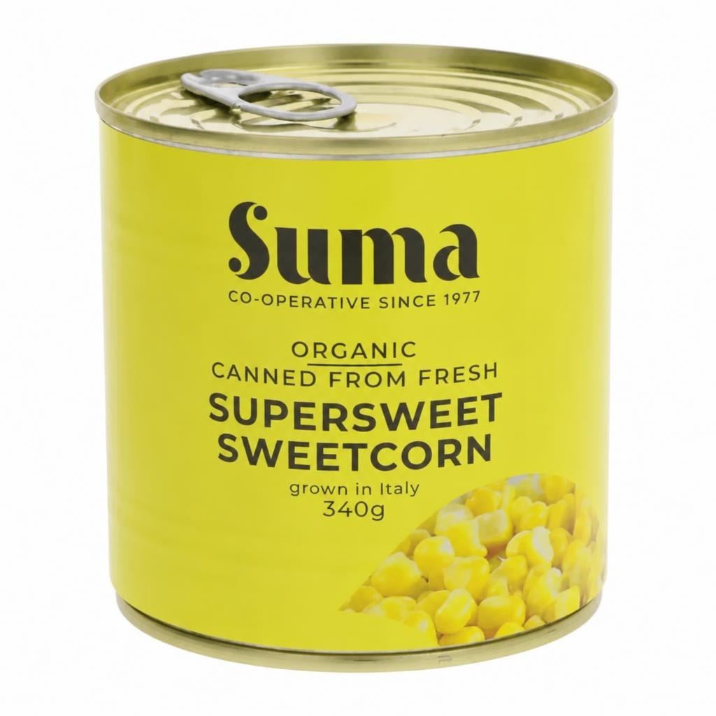Organic Super Sweet Sweetcorn 340g (Suma) | Multi