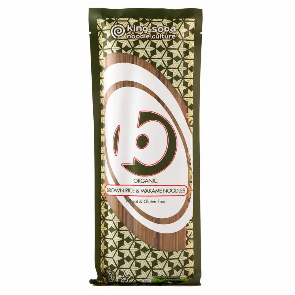 Wakame & Brown Rice Organic Noodles 250g (King Soba)