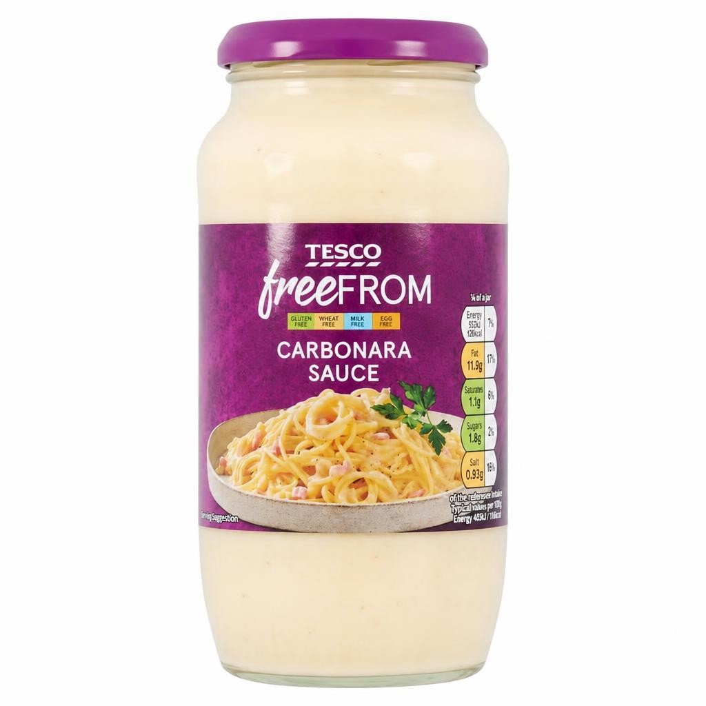 Tesco Free From Carbonara Sauce 485G