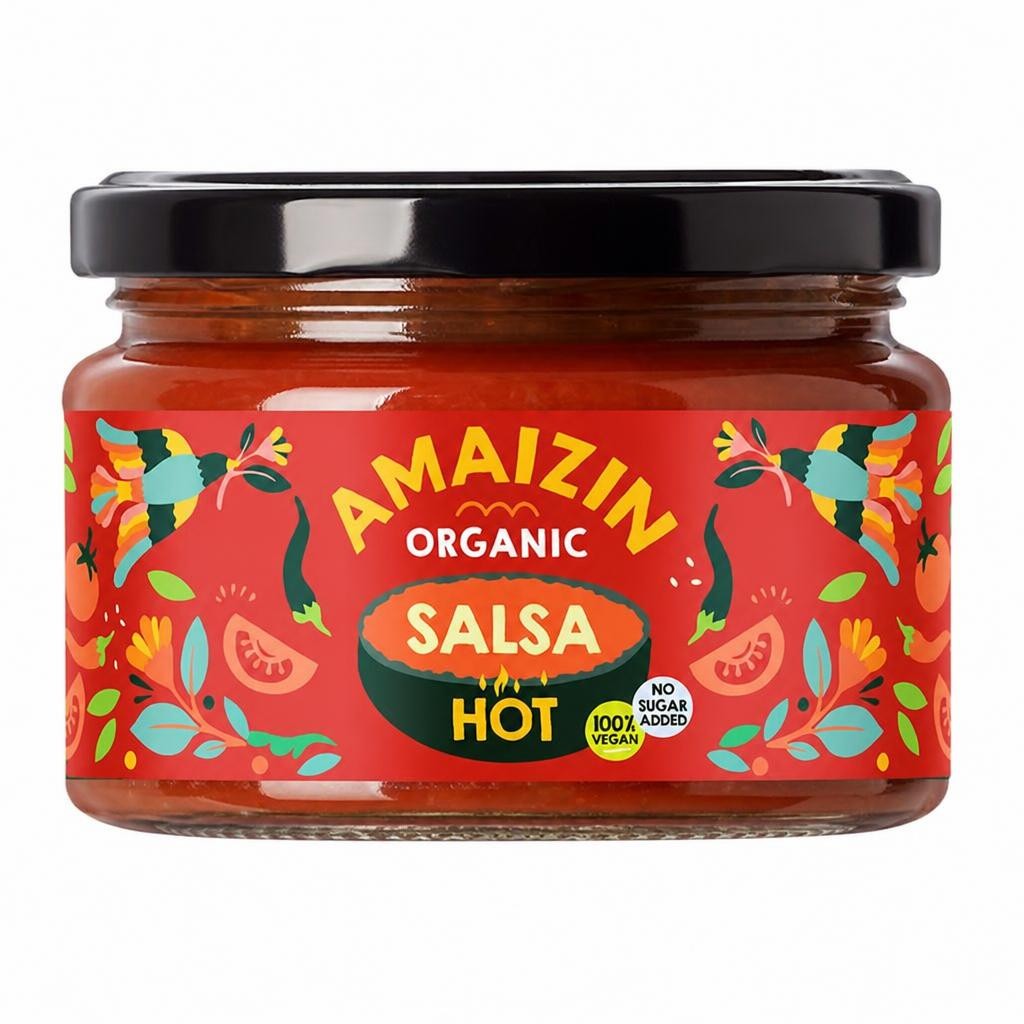 Organic Salsa Hot Dip 260g (Amaizin)